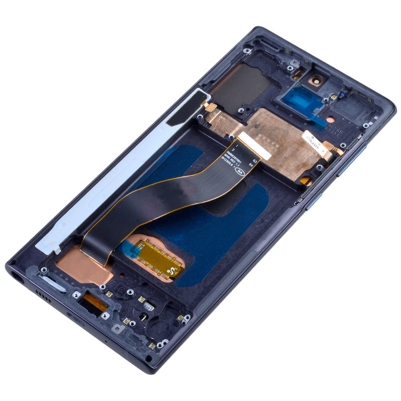 Oled Screen Digitizer With Frame For Samsung Galaxy Note 10 N970 (Aftermarket) - Aura Black