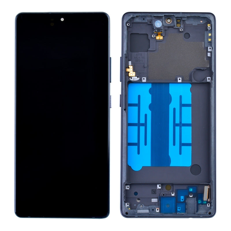 OLED Screen Digitizer Assembly With Frame for Samsung Galaxy A71 5G A716 (Aftermarket) - Prism Cube Black