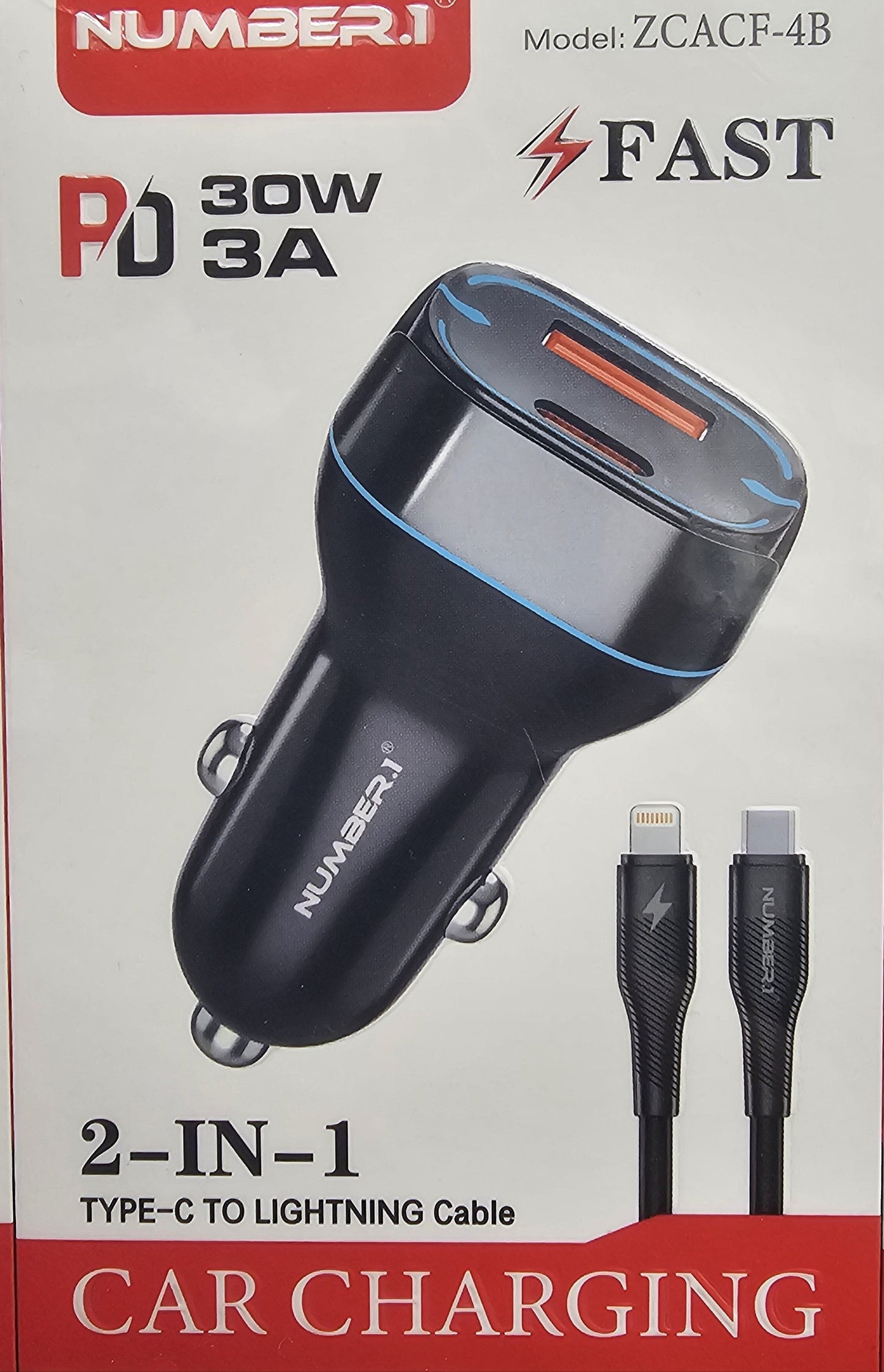 Car-charging 2 in 1 30w