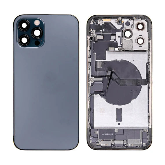 OEM PULL - BACK HOUSING FOR iPhone 12 PRO (NO LOGO) -BLUE