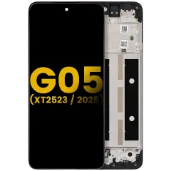 LCD Assembly With Frame Compatible For Motorola Moto G05 (XT2523 /2025) (Refurbished) (All Colors)