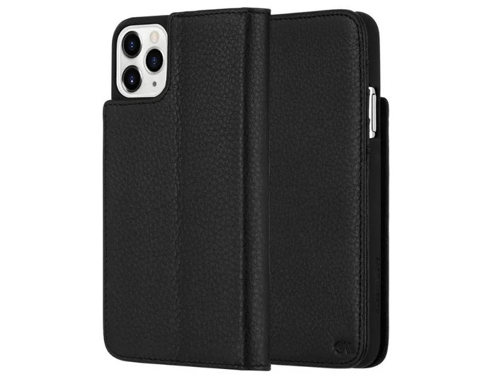 Case-Mate Genuine Leather Wallet Folio Case for iP 11 Pro Black