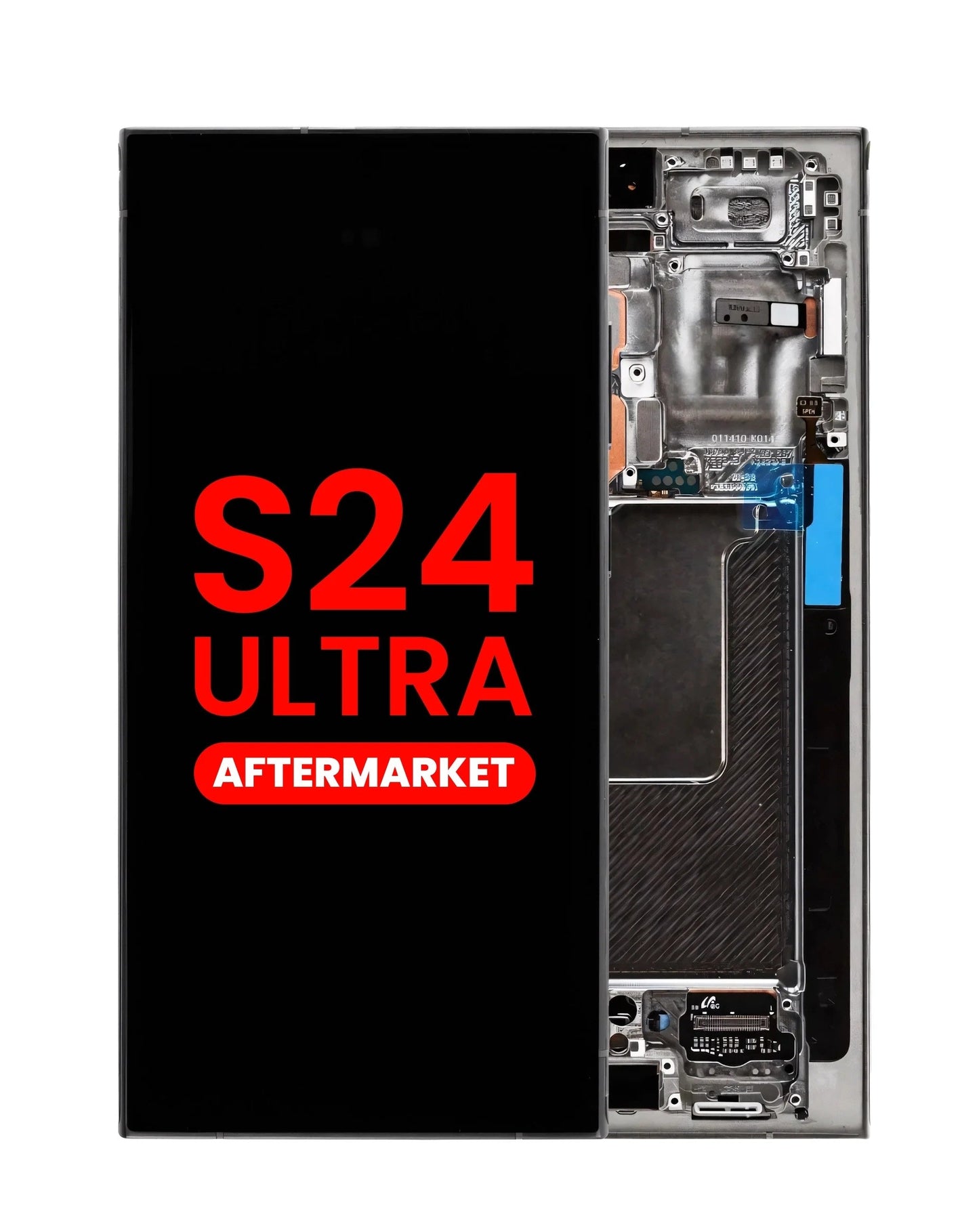 OLED Assembly with Frame for S24 Ultra (S928) (BLACK TITANIUM) (Aftermarket OLED)