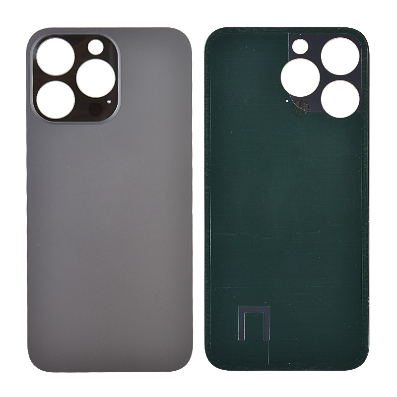 Back Glass Cover with Adhesive for iP 13 Pro (NO LOGO) - Graphite(Big Hole)