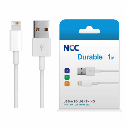 NCC Lightning to USB Type A Data Cable (1M)