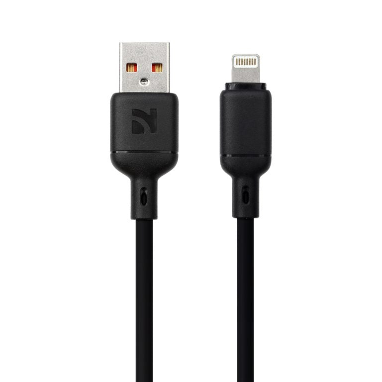 NCC USB-A to Lightining Silicone Fast Charging Cables 1.2m - XC-0203 - Black