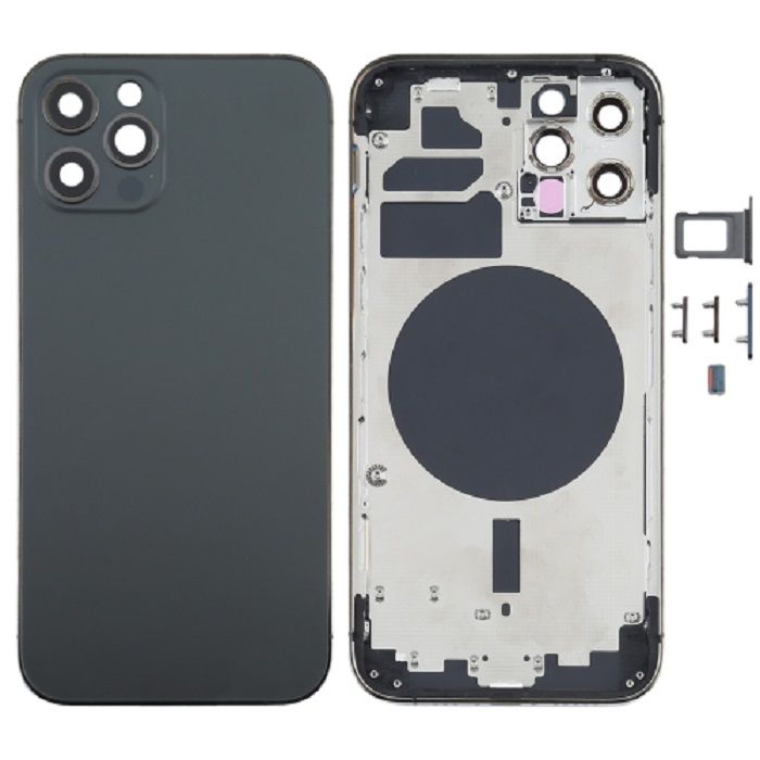 OEM PULL - BACK HOUSING FOR iP 12 PRO MAX (NO LOGO) -GRAPHITE