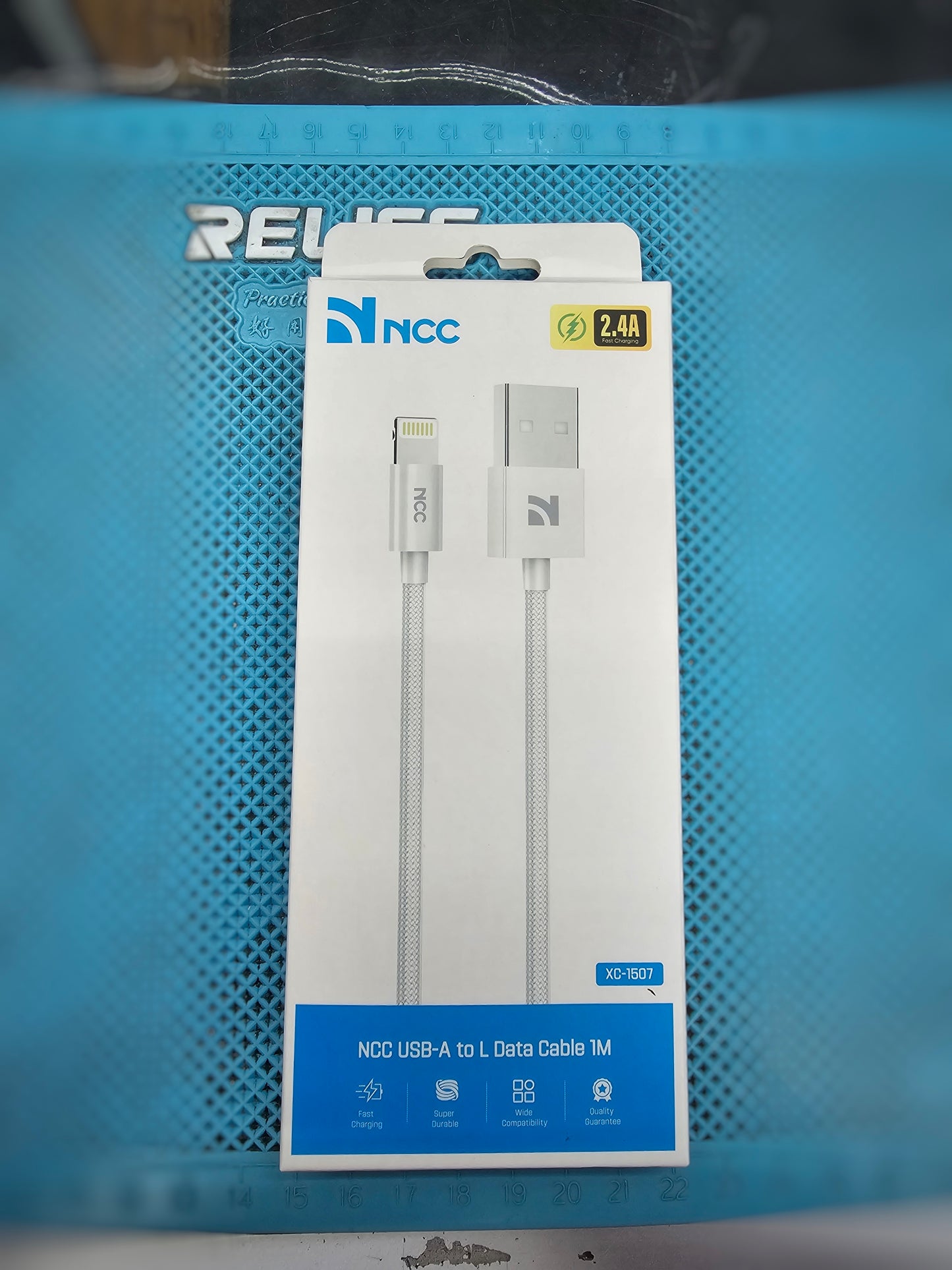 USB-A TO Lightning cable NCC -white