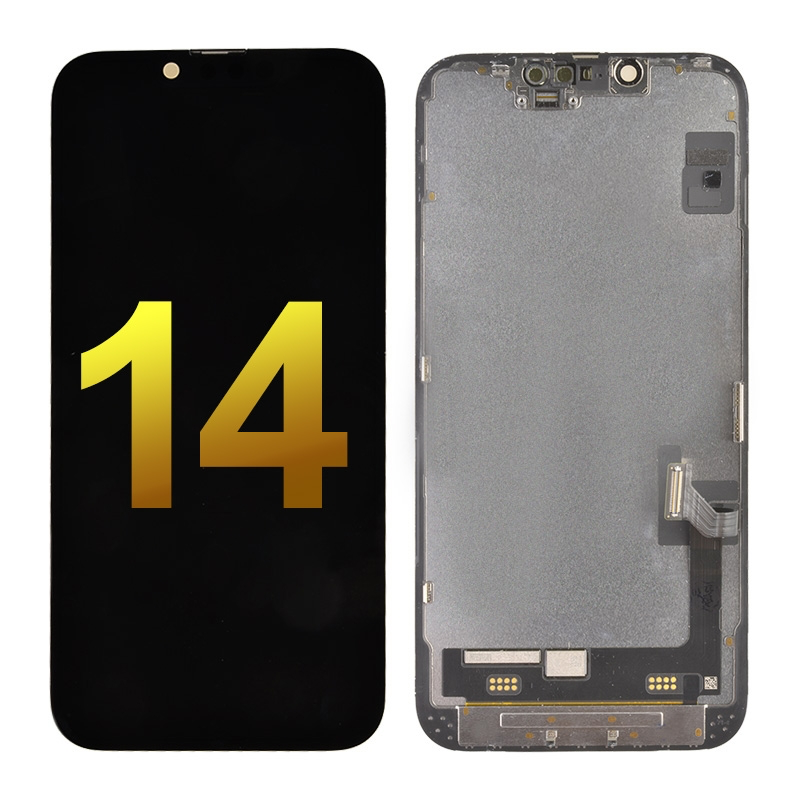 Soft OLED Screen Digitizer Assembly With Frame for iPhone 14