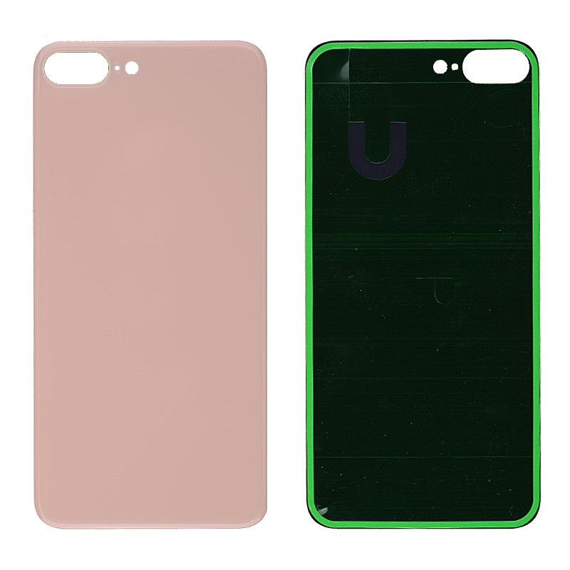 Back Glass Cover with Adhesive for iP 8 Plus - Gold( Big Hole)