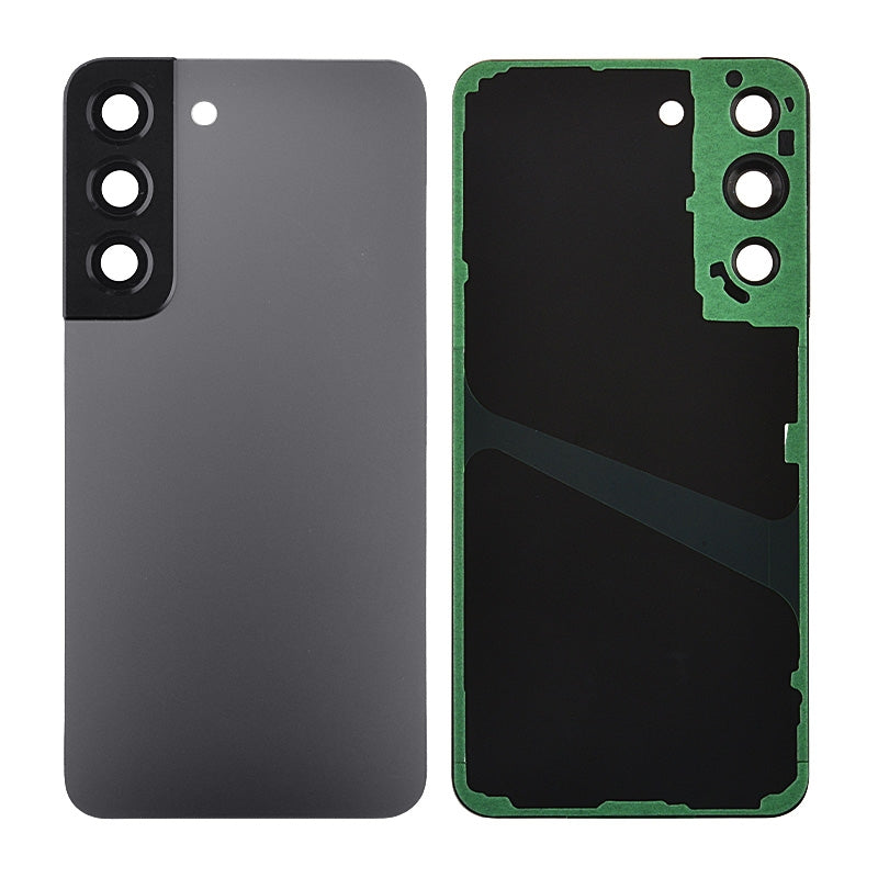 Back Cover with Camera Glass Lens and Adhesive Tape for Samsung Galaxy S22 5G S901 (for SAMSUNG) - Graphite