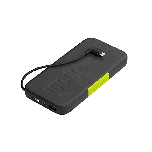 InstantGo 10000 - 10000mAh Power Bank with Integrated Lightning Connector - Black