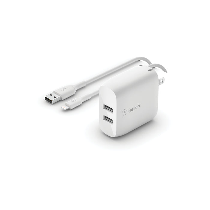Belkin BOOST CHARGE USB-A Wall Charger for Multiple Brands, White