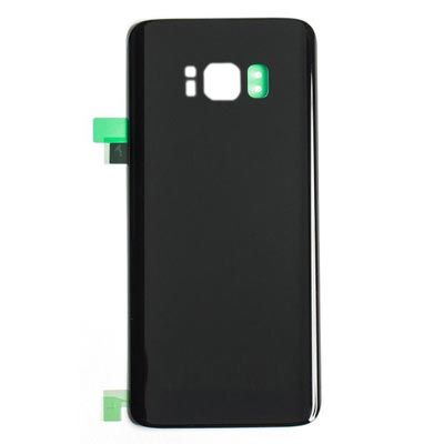 Back Cover with Camera Glass Lens and Adhesive Tape for Samsung Galaxy S8 G950(for SAMSUNG and Galaxy S8) - Black