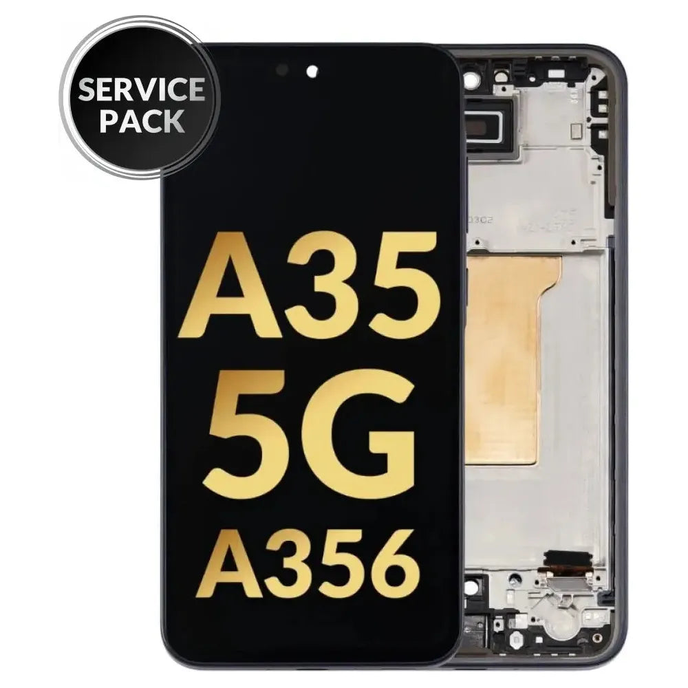 Galaxy A35 5G (A356 / 2024) OLED Assembly with Frame (NAVY) (Service Pack)