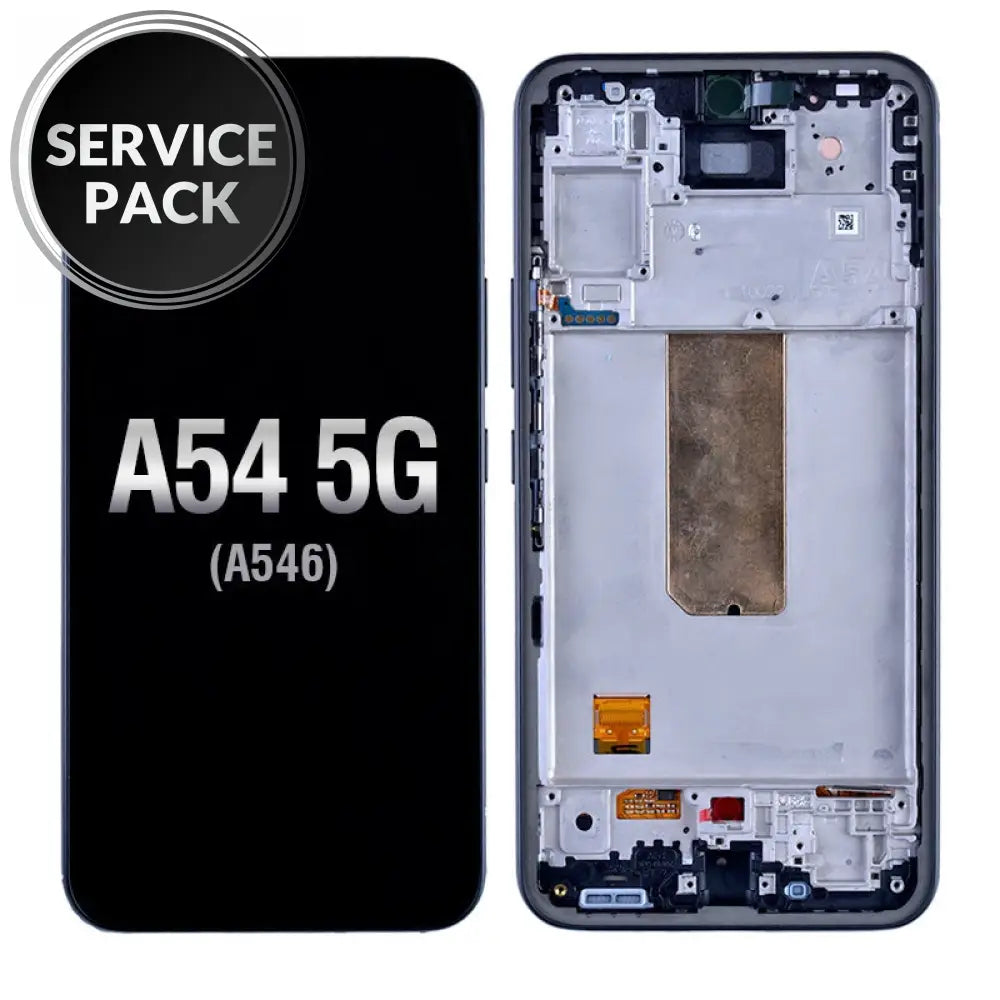 Galaxy A54 5G (A546 / 2023) Oled Assembly With Frame (Black) (Service Pack) Samsung Lcd