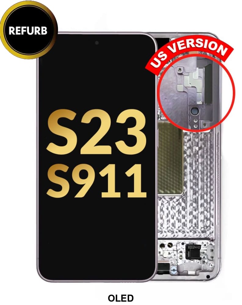Galaxy S23 S911 Oled Assembly W/Frame (Lavander) (Premium)