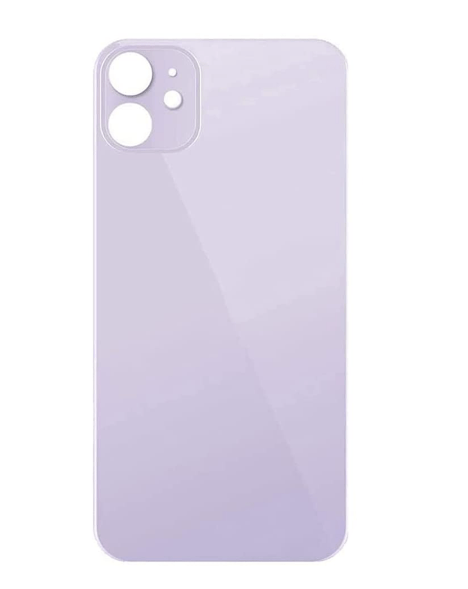 iP 11 Bigger Camera Hole Back Glass (NO LOGO)- Purple