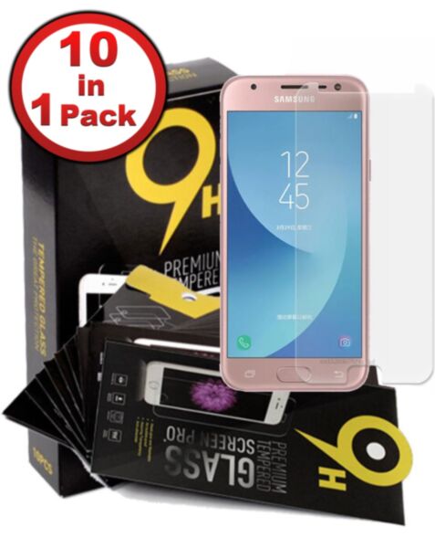 Galaxy J337 Clear Tempered Glass (Case Friendly / 2.5D / Pack of 10)