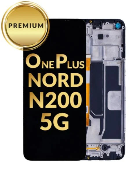 OnePlus Nord N200 5G LCD Assembly w/ Frame (Premium / Refurbished)