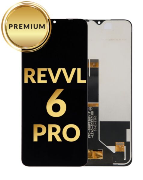 T-Mobile Revvl 6 Pro LCD Assembly (BLACK) (Premium / Refurbished)