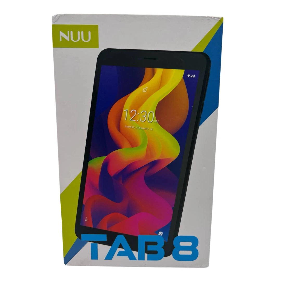 NUU Tab 8 Android Tablet 8" Display 32GB Quad Core Wi-Fi & Cellular