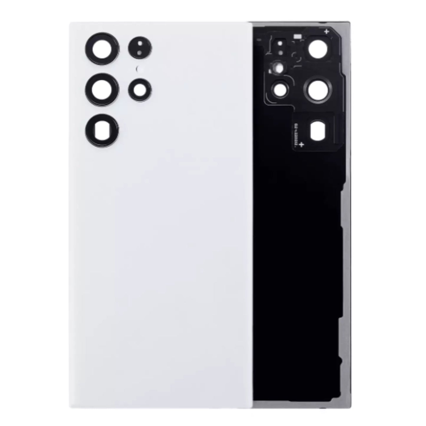 Back Cover with Camera Glass Lens and Adhesive Tape for Samsung Galaxy S22 Ultra 5G S908 (for SAMSUNG) - White
