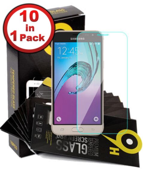 Galaxy J327 Clear Tempered Glass (Case Friendly/2.5D/10 Pcs)