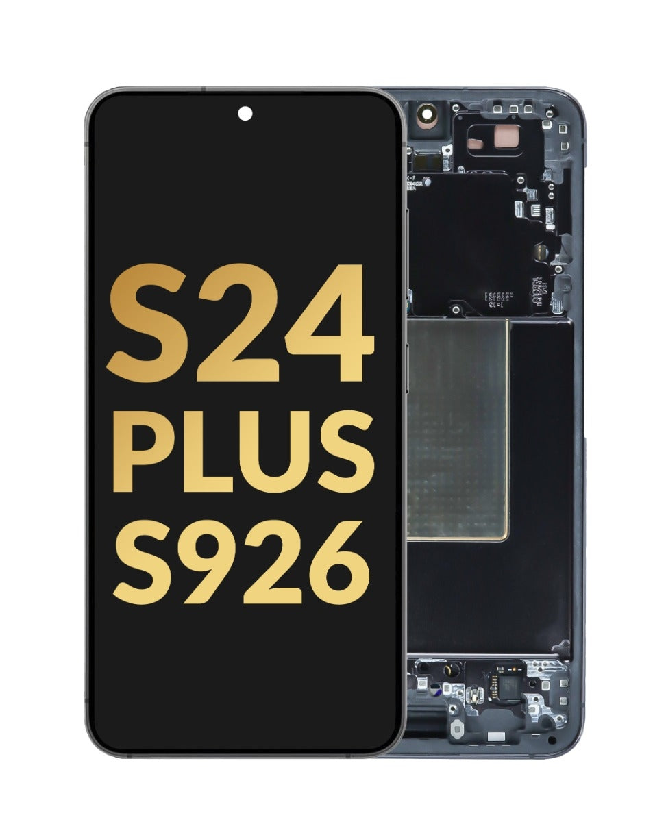 OLED Assembly with Frame for Galaxy S24 Plus (S926) (BLACK) (US / International) (Premium)