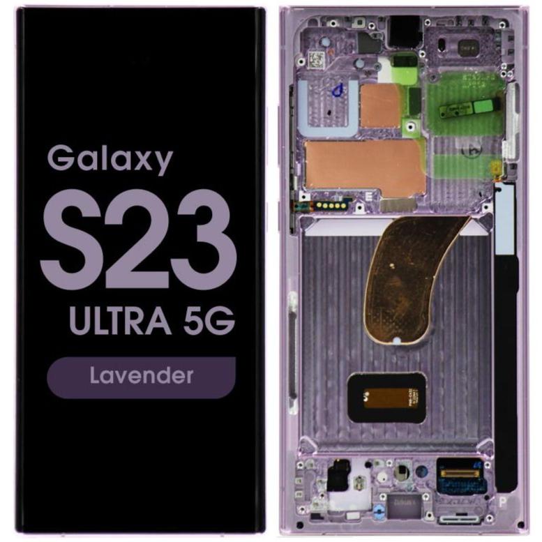 OLED Screen Digitizer Assembly with Frame for Samsung Galaxy S23 Ultra 5G S918 (for America Version)(Aftermarket)