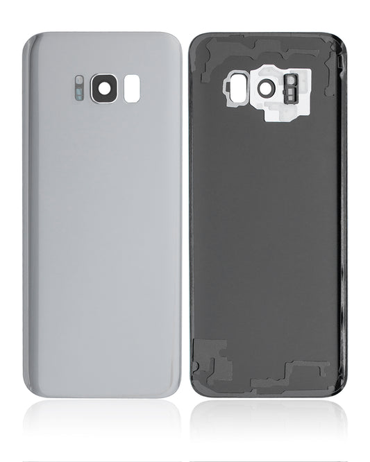 Back Cover Glass With Camera Lens Compatible For Samsung Galaxy S8 Plus - Arctic Silver