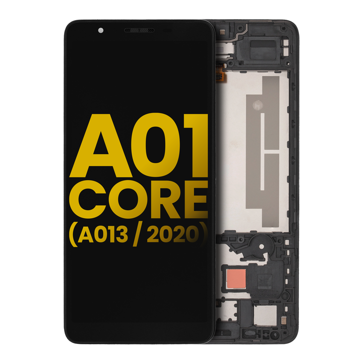 LCD ASSEMBLY WITH FRAME COMPATIBLE FOR SAMSUNG GALAXY A01 CORE (A013 / 2020) (REFURBISHED)