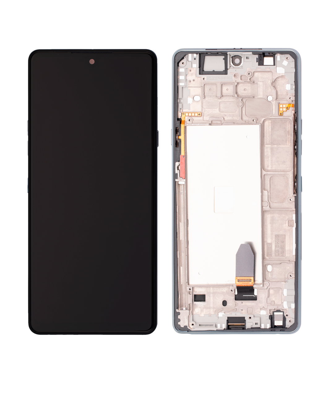 LG Stylo 6 LCD and Touch Screen Assembly with Frame- Silver