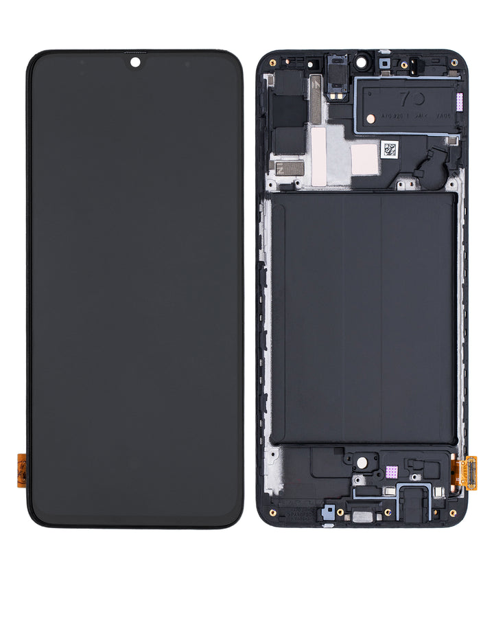 OLED ASSEMBLY WITH FRAME COMPATIBLE FOR SAMSUNG GALAXY A70 (A705 / 2019) (6.67") (AFTERMARKET PLUS) (ALL COLORS)