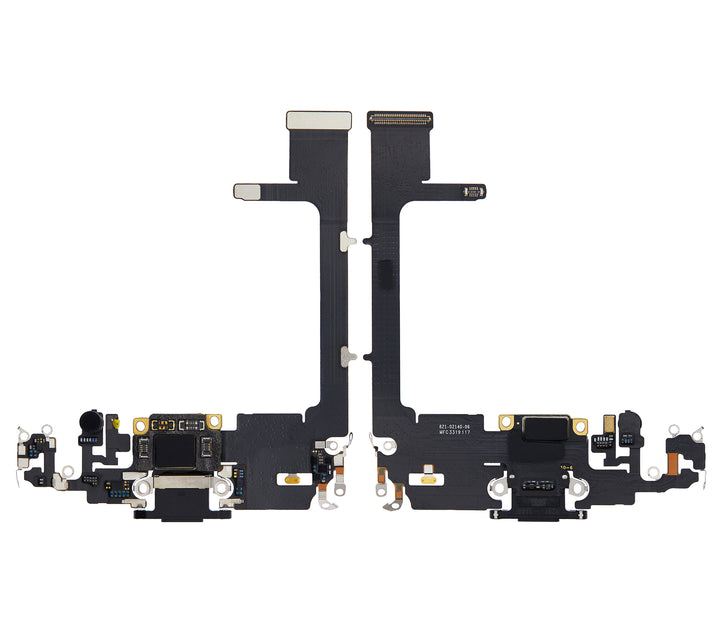 CHARGING PORT FLEX CABLE WITH BOARD COMPATIBLE FOR IPHONE 11 PRO (USED OEM PULL) (SPACE GRAY)