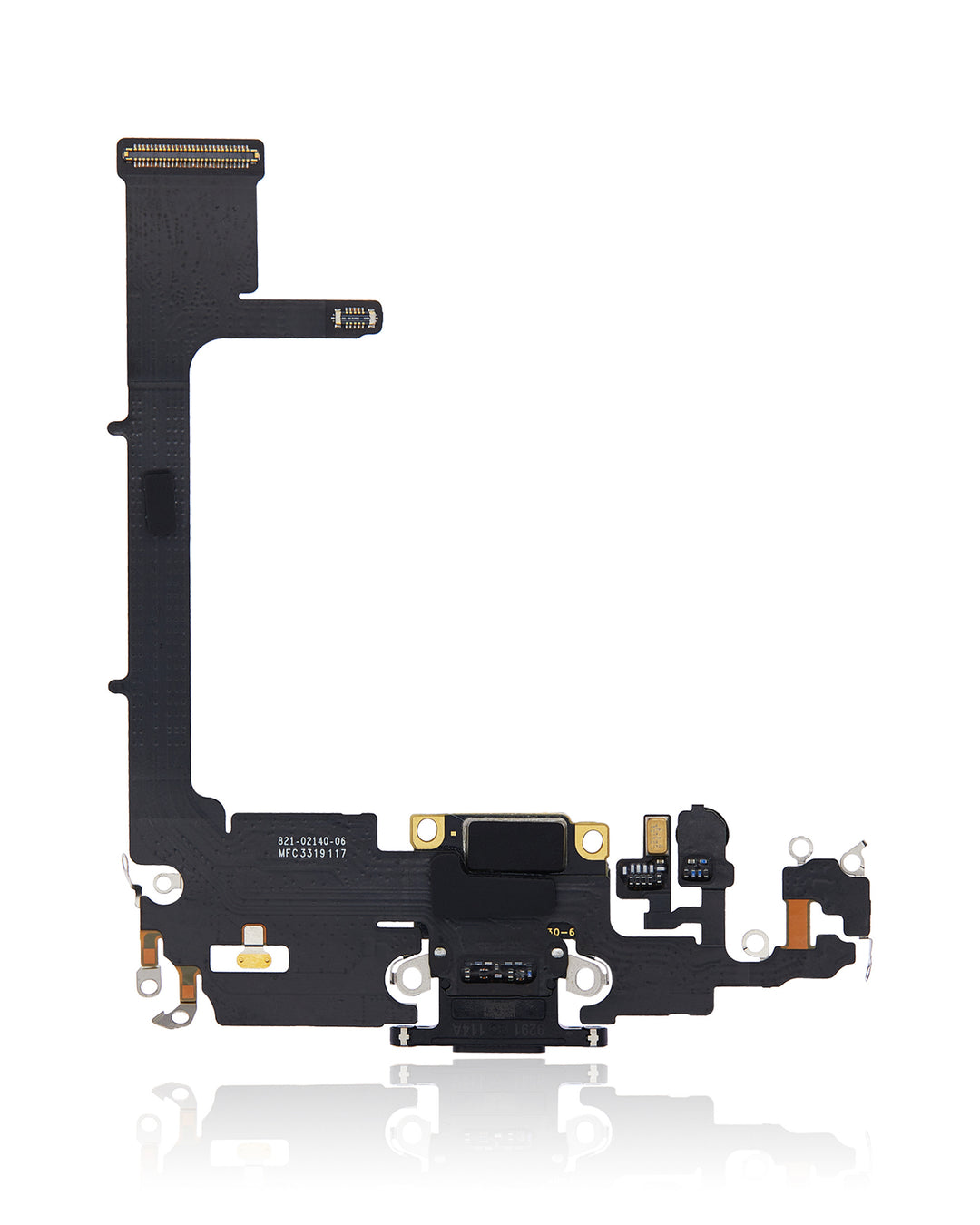 CHARGING PORT FLEX CABLE WITH BOARD COMPATIBLE FOR IPHONE 11 PRO (USED OEM PULL) (SPACE GRAY)