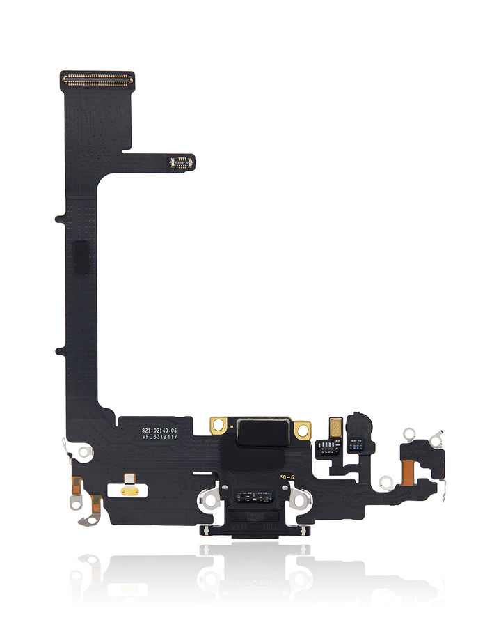 CHARGING PORT FLEX CABLE WITH BOARD COMPATIBLE FOR IPHONE 11 PRO (USED OEM PULL) (SPACE GRAY)