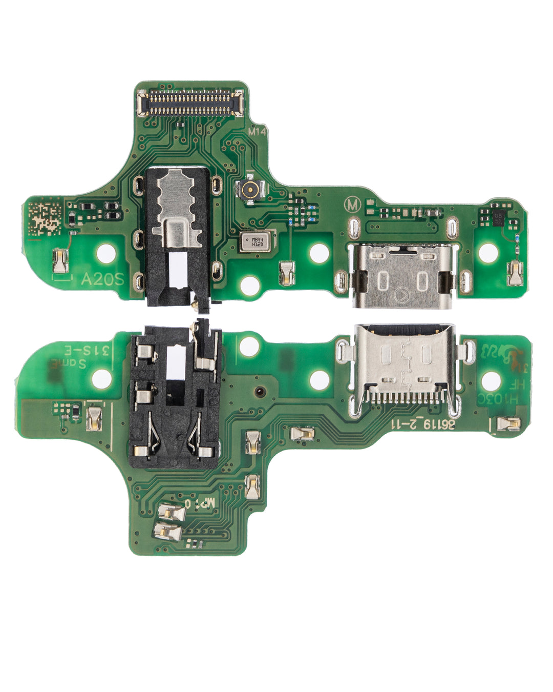 CHARGING PORT WITH BOARD COMPATIBLE FOR SAMSUNG GALAXY A20S (A207M / 2019) (BOARD # M14) (AFTERMARKET PLUS)