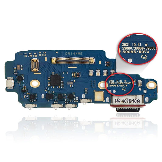 SAMSUNG GALAXY S22 ULTRA 5G CHARGING PORT BOARD WITH SIM CARD READER (S908U/D/O/E/R07A) (US VERSION)