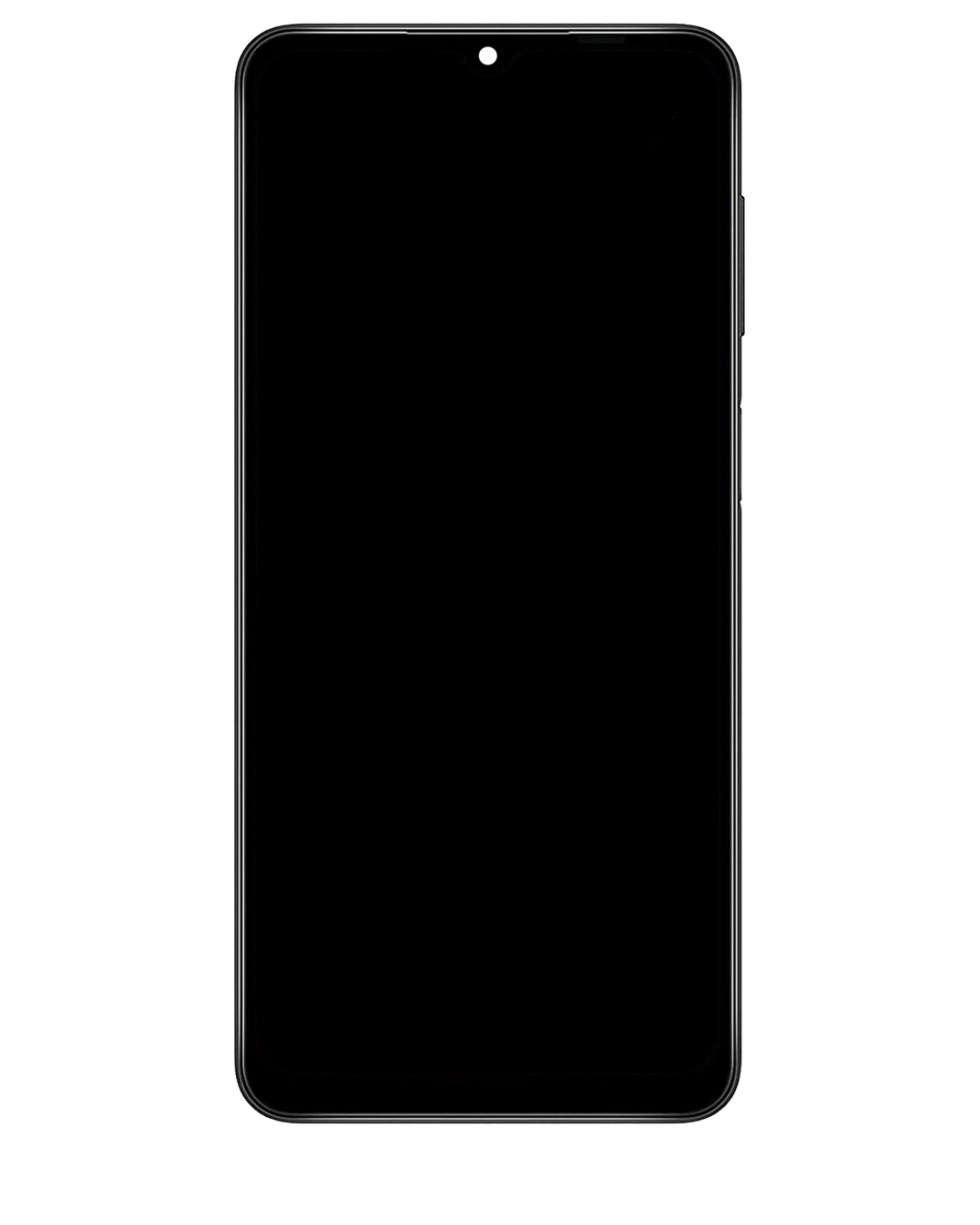 LCD ASSEMBLY WITH FRAME COMPATIBLE FOR SAMSUNG GALAXY A12 NACHO (A127 / 2021) (SERVICE PACK) (BLACK)