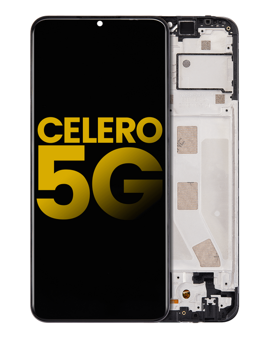 LCD ASSEMBLY WITH FRAME COMPATIBLE FOR BOOST MOBILE CELERO 5G (REFURBISHED)