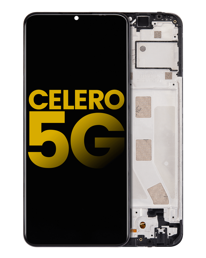 LCD ASSEMBLY WITH FRAME COMPATIBLE FOR BOOST MOBILE CELERO 5G (REFURBISHED)
