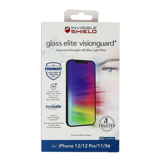 InvisibleShield Elite VisionGuard+ Glass Screen Protector for iPhone 12/12 Pro/11/Xr