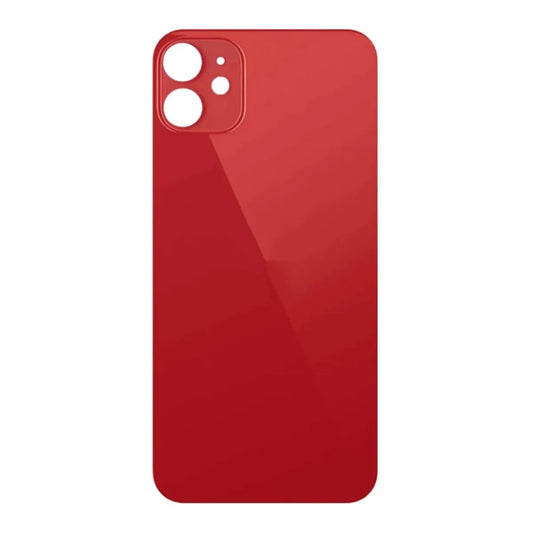 iP 12 Bigger Camera Hole Back Glass (NO LOGO)-  (RED)