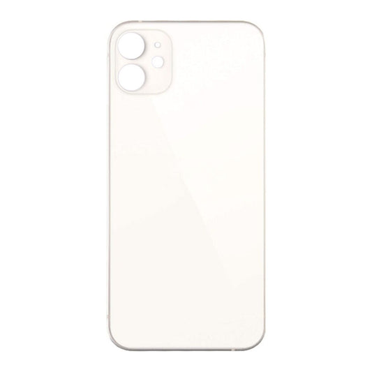 iP 12 Bigger Camera Hole Back Glass (NO LOGO)-  (WHITE)