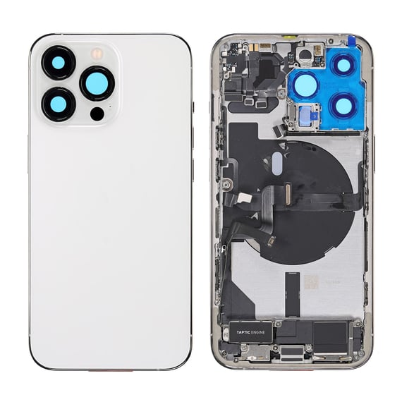 OEM PULL - BACK HOUSING FOR IPHONE 13 PRO (NO LOGO) -WHITE