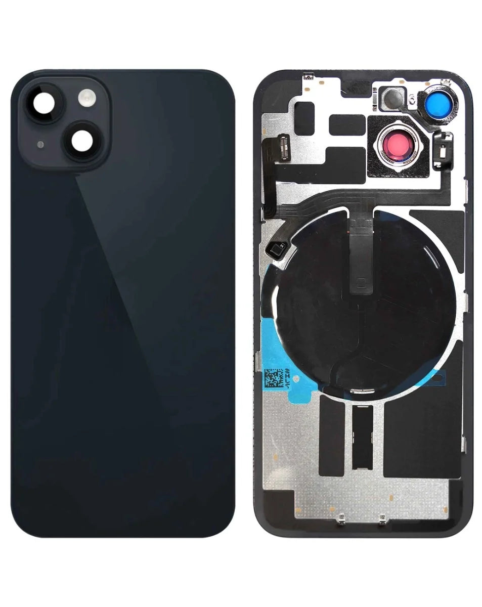 Back Glass with MagSafe for iPhone 14 (NO LOGO) (BLACK) OEM PULL