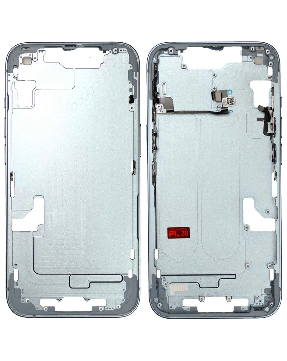 Middle Frame with Small Parts iPhone 14 (blue) (US Version) (OEM Pull A Grade)