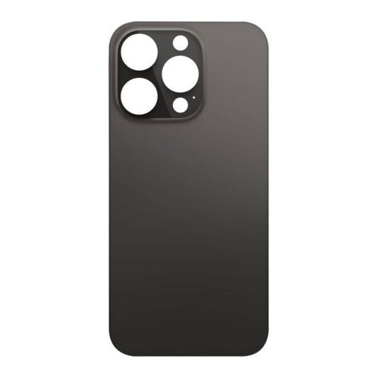 iP 14 Pro Back Glass (Bigger Camera Hole) (NO LOGO) (SPACE BLACK)