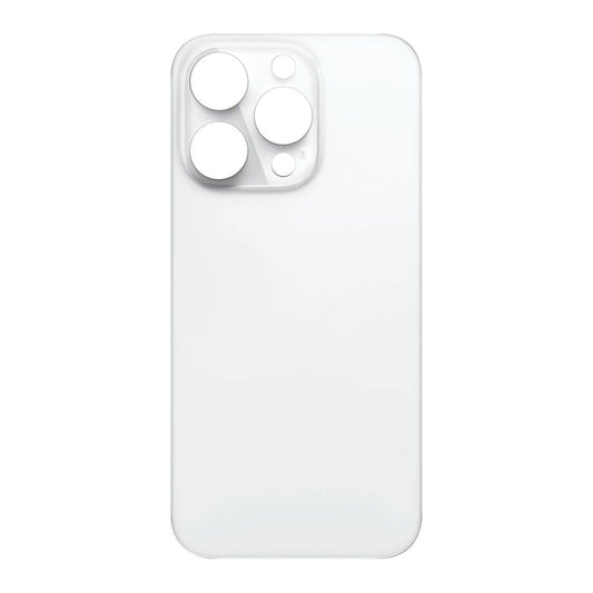 iP 14 Pro Back Glass (Bigger Camera Hole) (NO LOGO) (WHITE)
